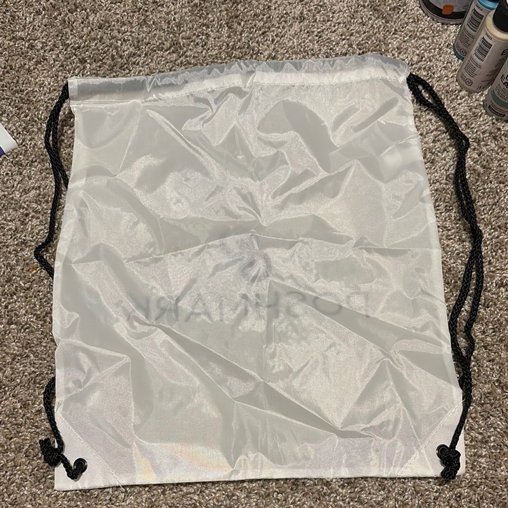 Poshmark White Drawstring Bag - Picture 4 of 5